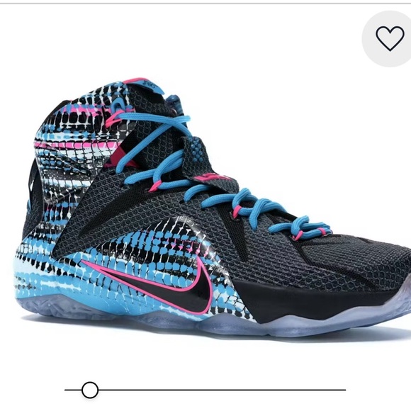 Nike - LEBRON XII - Black/Black-Pink Pow-BL Lagoon. - Picture 12 of 12